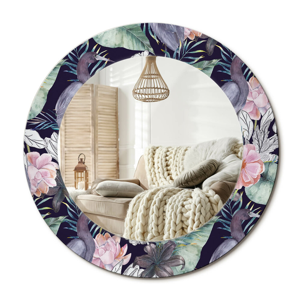 Oglinda rotunda imprimata Stârci păsări