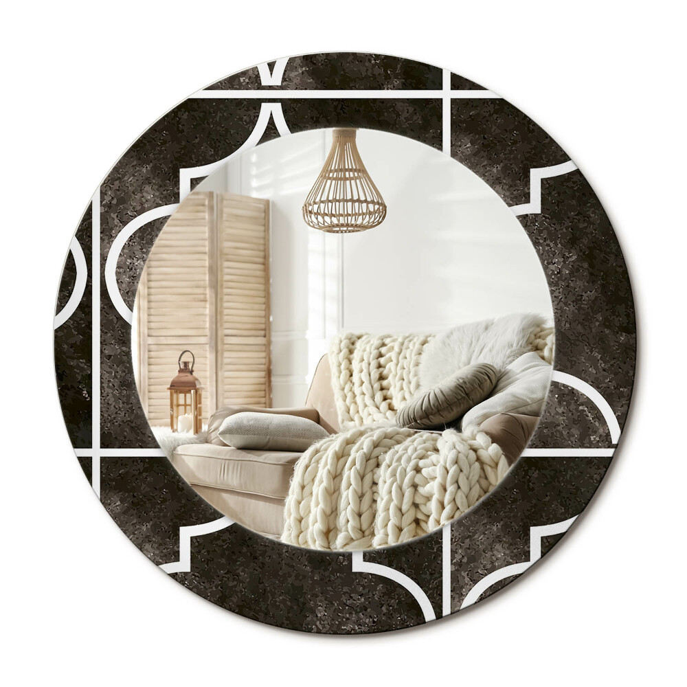 Oglinda perete decorativa rotunda Model antic