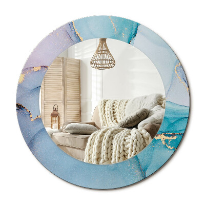 Oglinda perete decorativa rotunda Fluid abstract