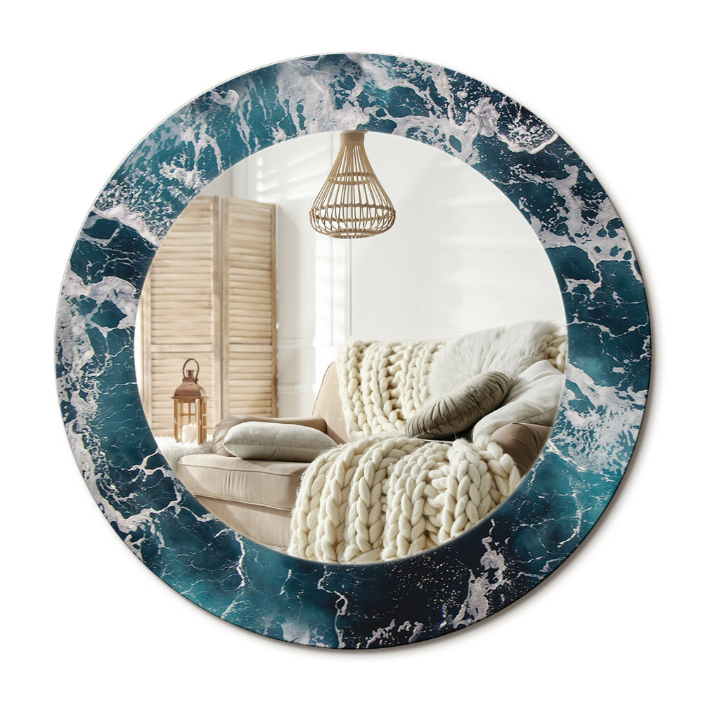 Oglinda rotunda imprimata Marea furtunoasă