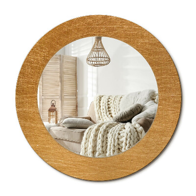 Oglinda rotunda imprimata Stil loft vintage