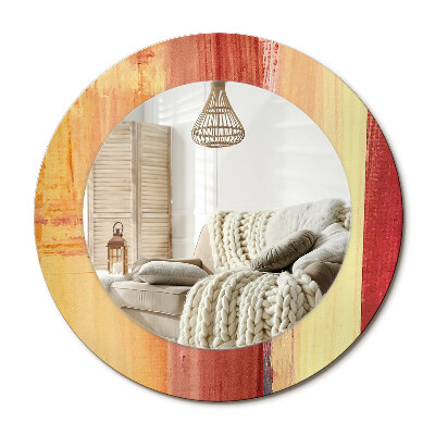 Decor oglinda rotunda Pictură abstractă