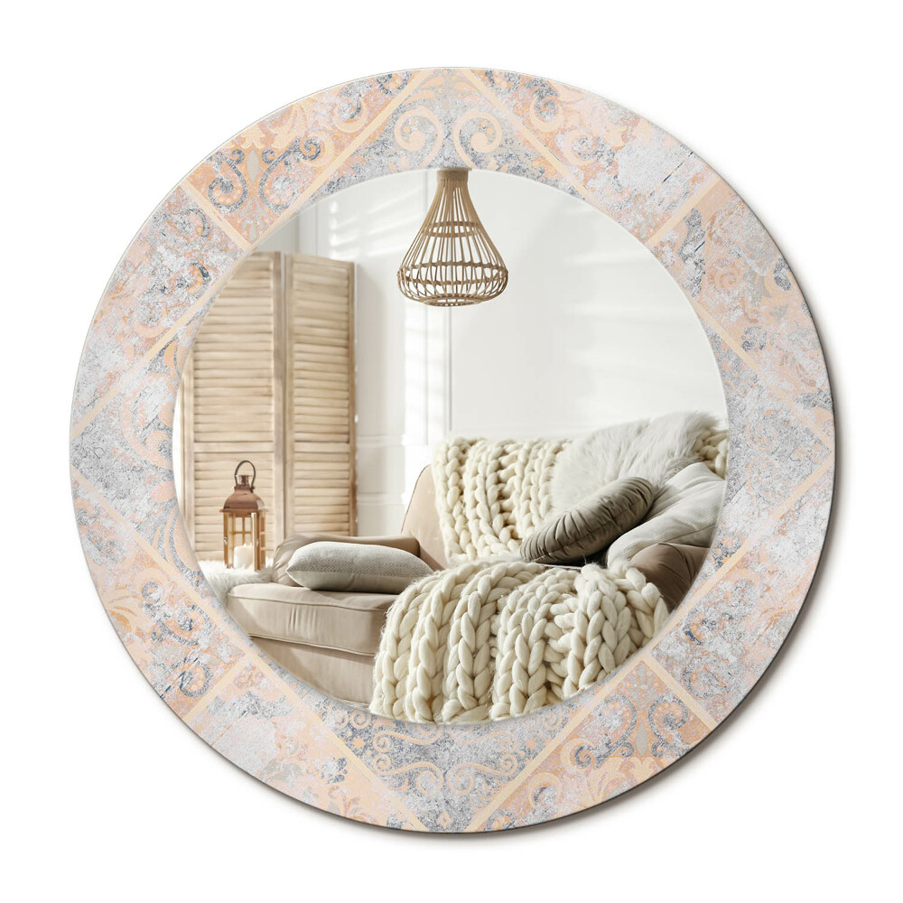 Oglinda rotunda imprimata Plăci abrazate