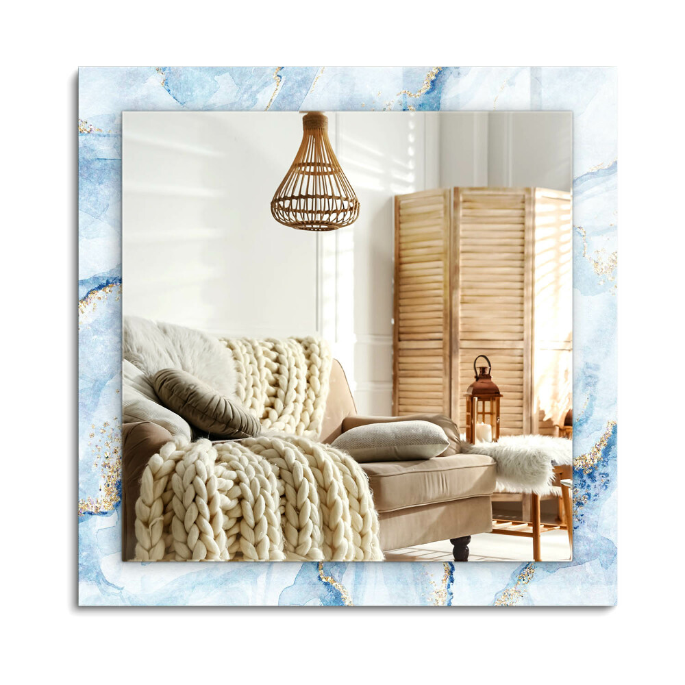 Oglinda dreptunghiulară imprimata Model abstract de marmură