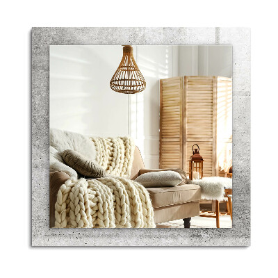 Oglinda dreptunghiulară imprimata Textură de perete de beton