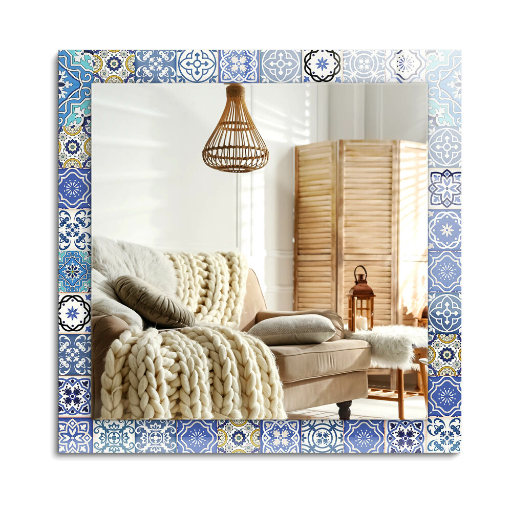 Oglinda dreptunghiulară decor perete Modele marocane