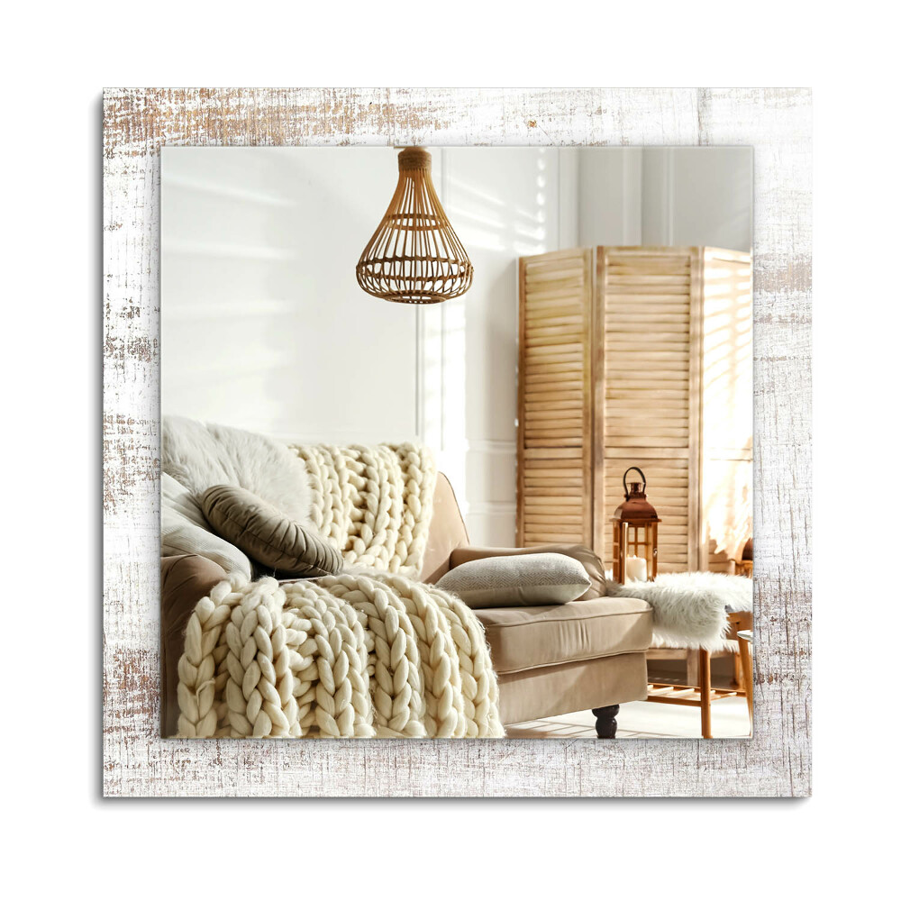 Oglinda cu decor dreptunghiulară Lemn vechi