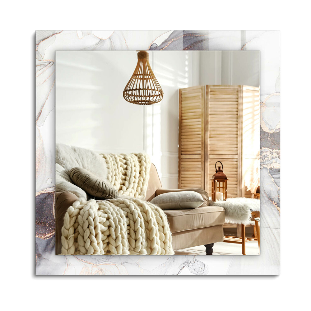 Oglinda dreptunghiulară decor perete Artă abstractă din marmură