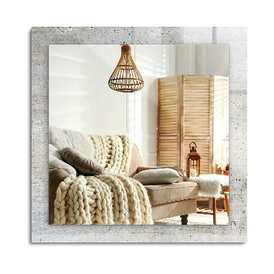 Oglinda dreptunghiulară imprimata Zid de beton crăpat