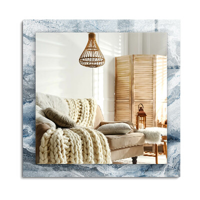 Oglinda dreptunghiulară imprimata Marmură în nuanțe