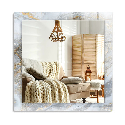 Oglinda dreptunghiulară decor perete Textură de marmură