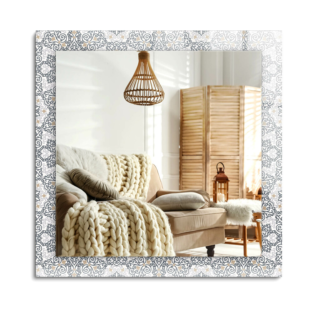 Oglinda dreptunghiulară imprimata Model ornamental