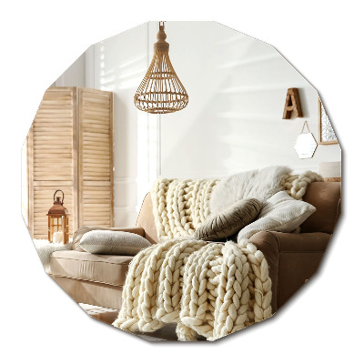 Oglindă poligonală suspendată unică