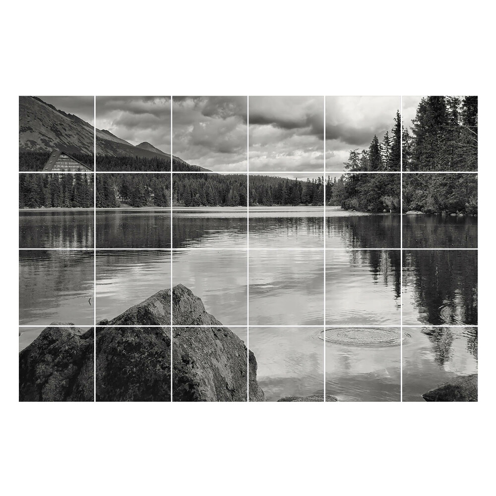 Autocolante pentru gresie Un peisaj de apă liniștit