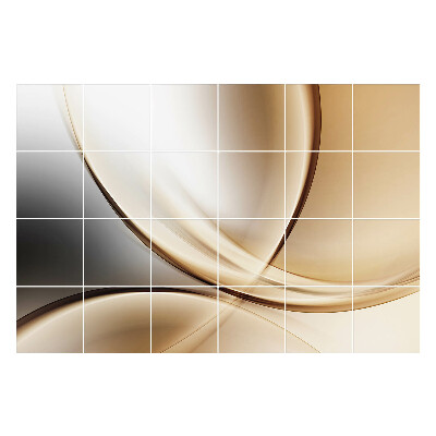 Autocolante gresie si faianta Valuri și curbe abstracte