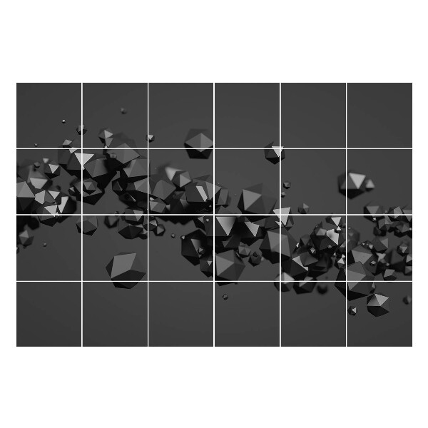 Autocolante pentru gresie Forme 3D abstracte