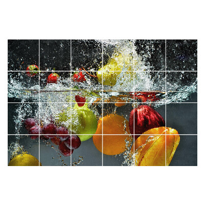 Autocolante gresie si faianta Explozie de fructe în apă