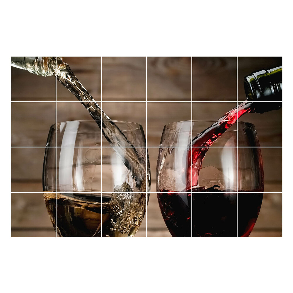 Autocolante gresie si faianta Turnând băuturi în pahare