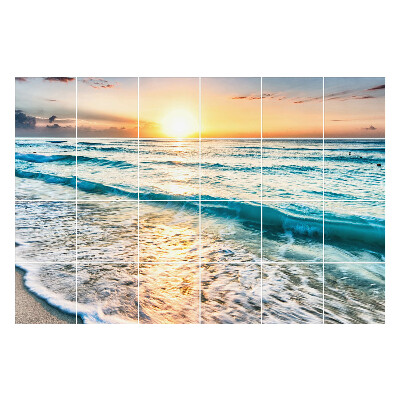 Autocolante gresie si faianta Apus peste mare