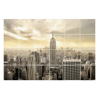 Autocolante gresie si faianta Panorama orașului modern