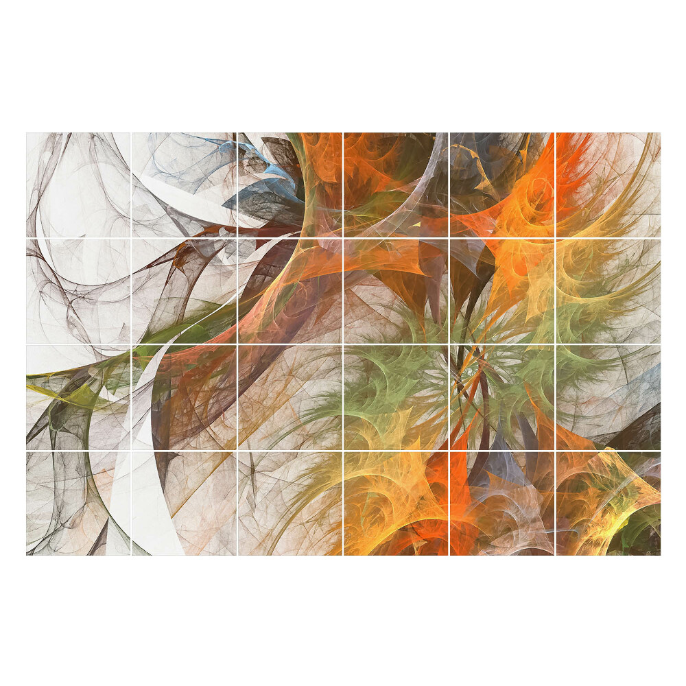 Autocolante gresie Model fractal abstract