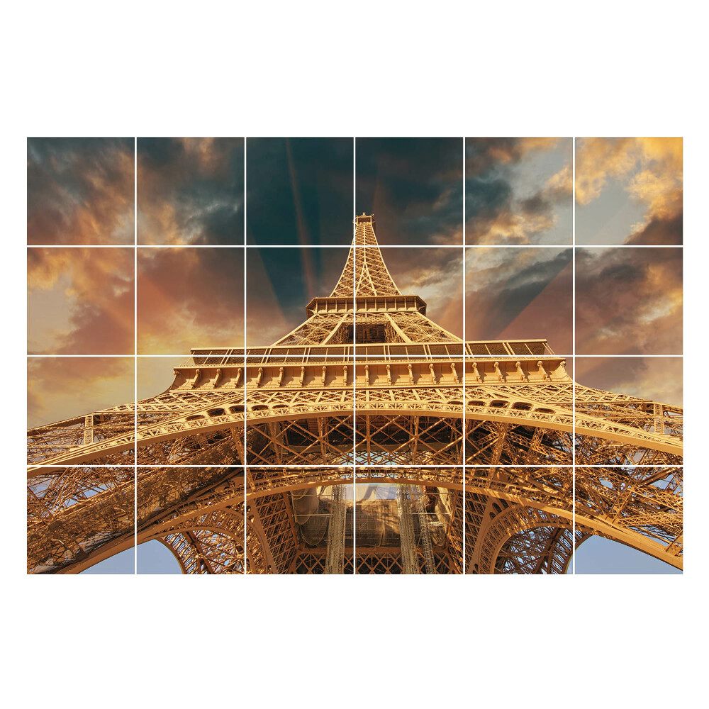 Autocolante pentru gresie Turnul în nori