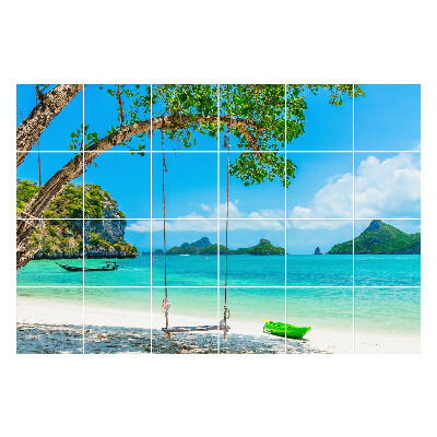 Autocolante gresie si faianta Leagăn lângă mare