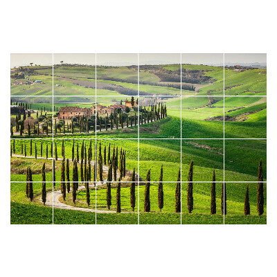 Autocolante gresie si faianta Panorama rurală italiană