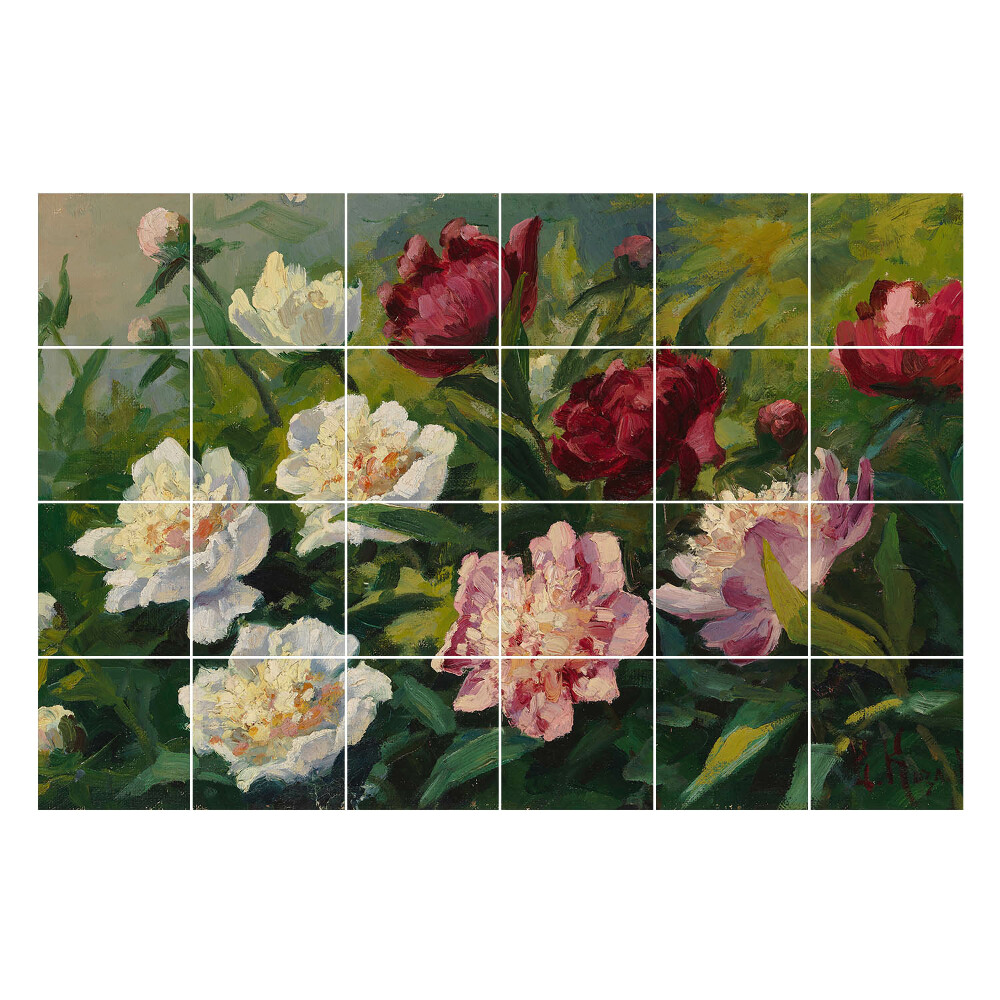 Autocolante pentru gresie Buchet de flori în grădină