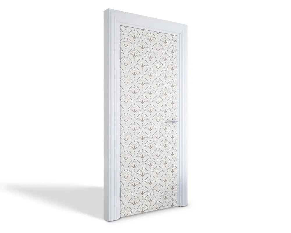 Autocolant pentru uși Model floral geometric