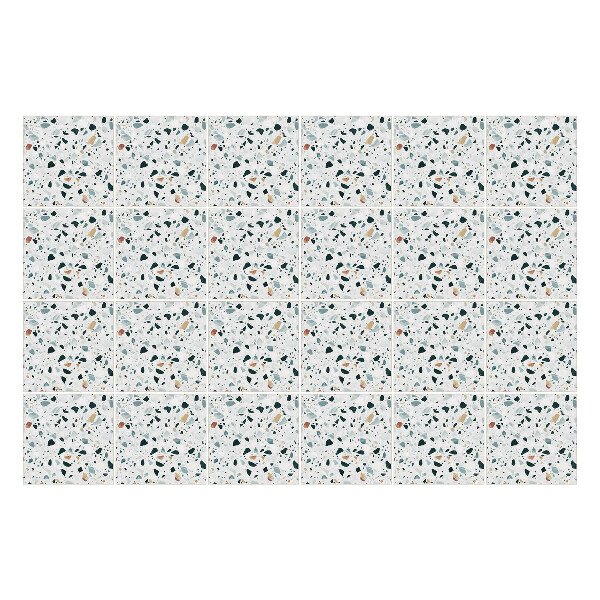 Autocolante pentru gresie Forme și pete abstracte