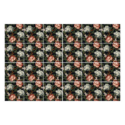 Autocolante gresie Motiv floral în desiș