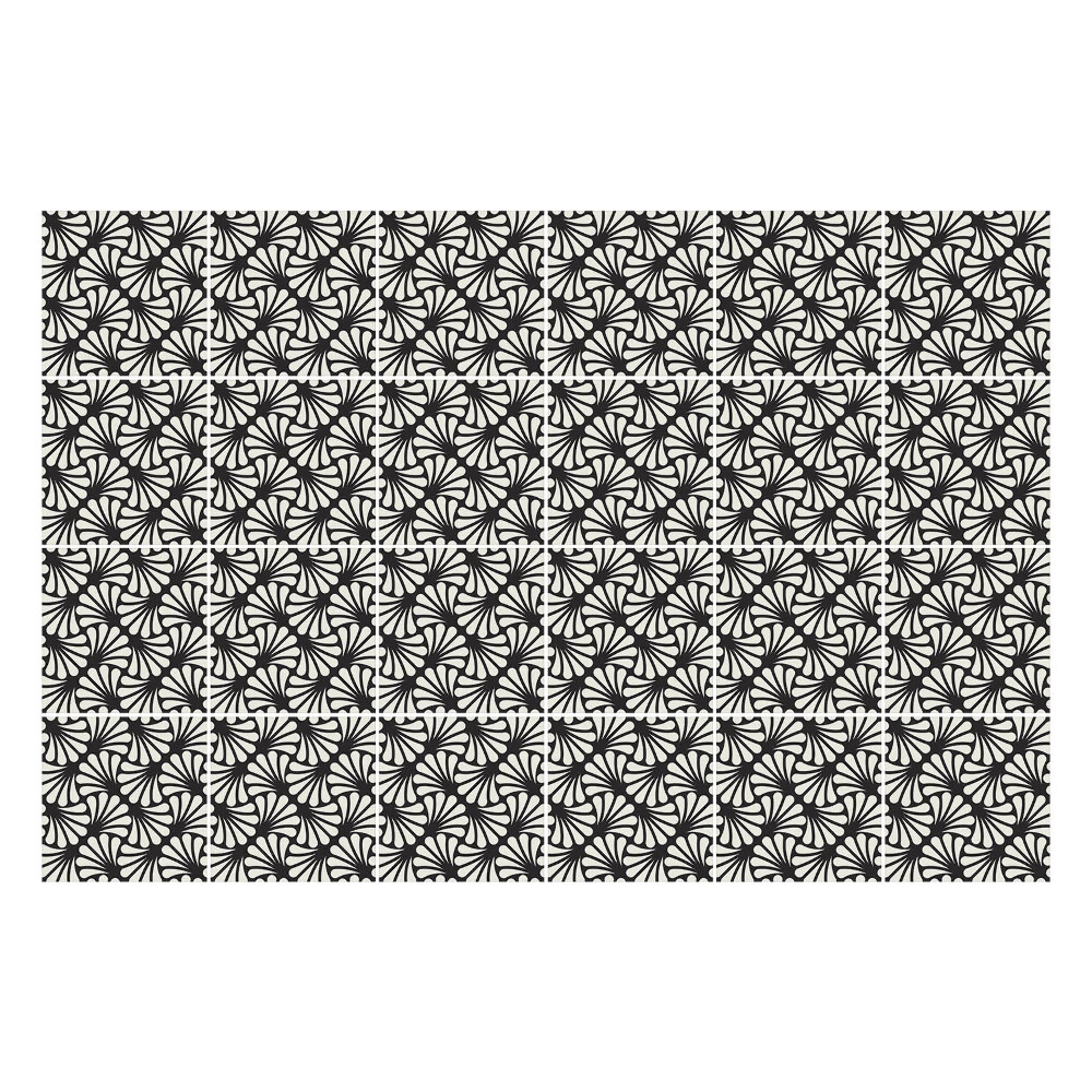 Autocolante gresie Motive de plante elegante