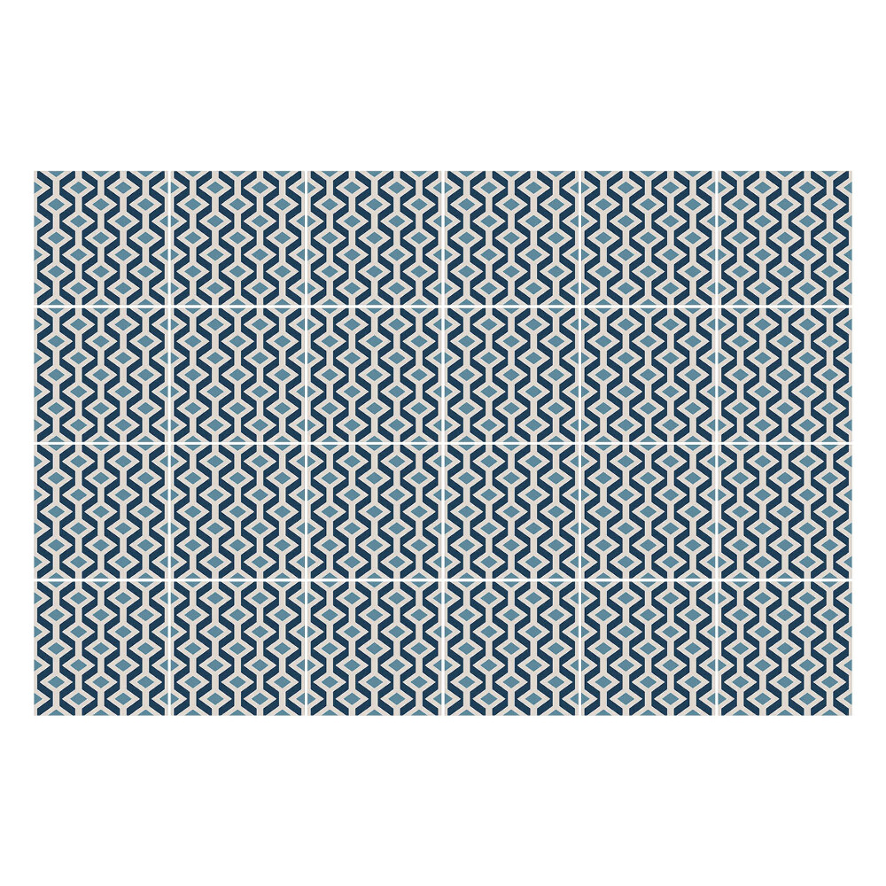 Autocolante gresie si faianta Figuri geometrice într-o grilă