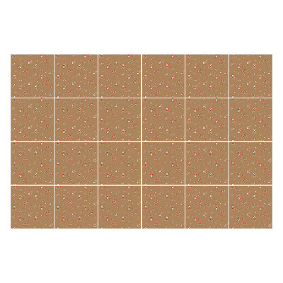 Autocolante gresie si faianta Motiv floral pe fundal