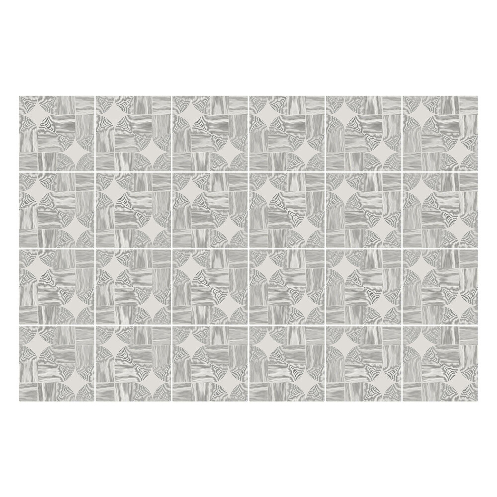 Autocolante gresie Arce încrucișate într-o grilă