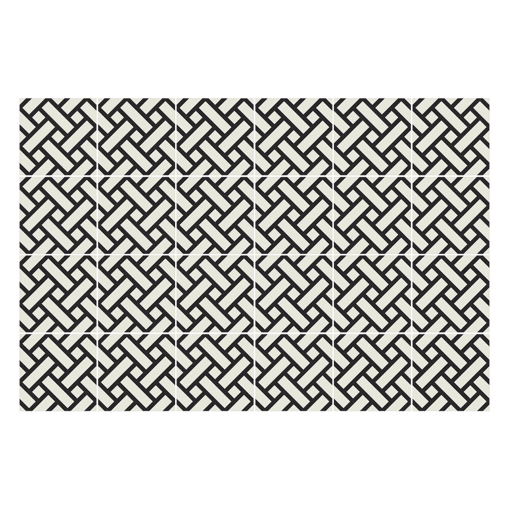 Autocolante pentru gresie Țesături geometrice