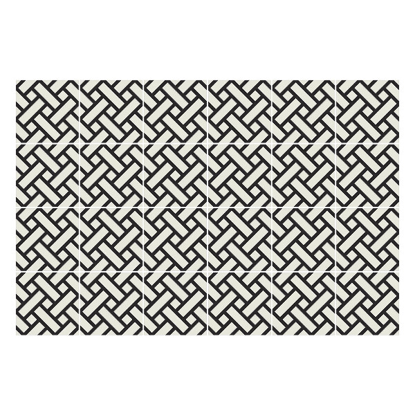 Autocolante pentru gresie Țesături geometrice