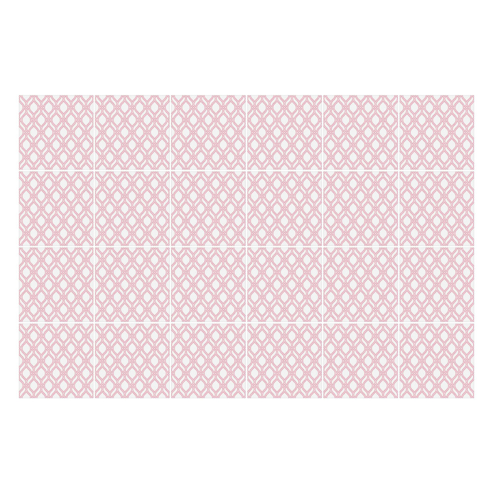 Autocolante gresie si faianta Romburi delicate într-o grilă