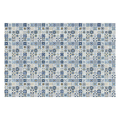 Autocolante pentru gresie Geometrie cu motiv floral