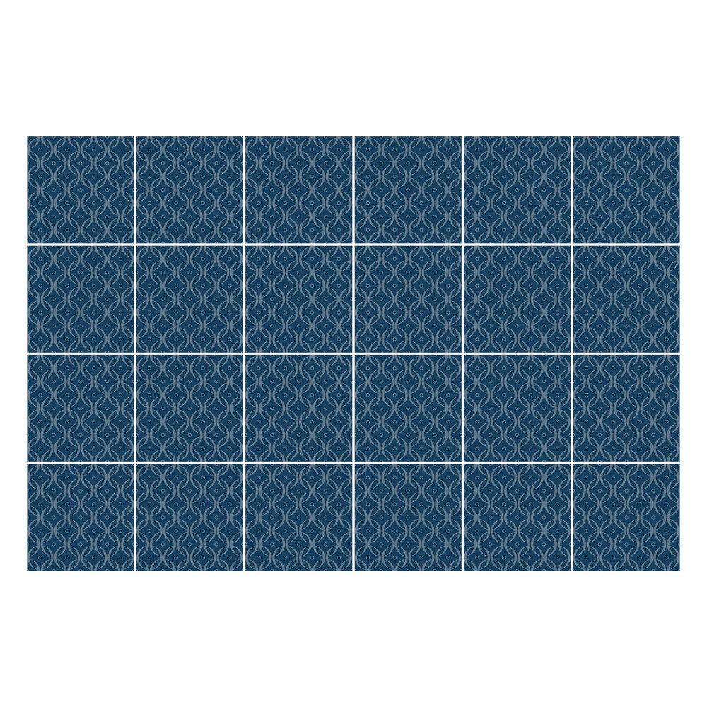 Autocolante pentru gresie Frunze împletite într-o plasă