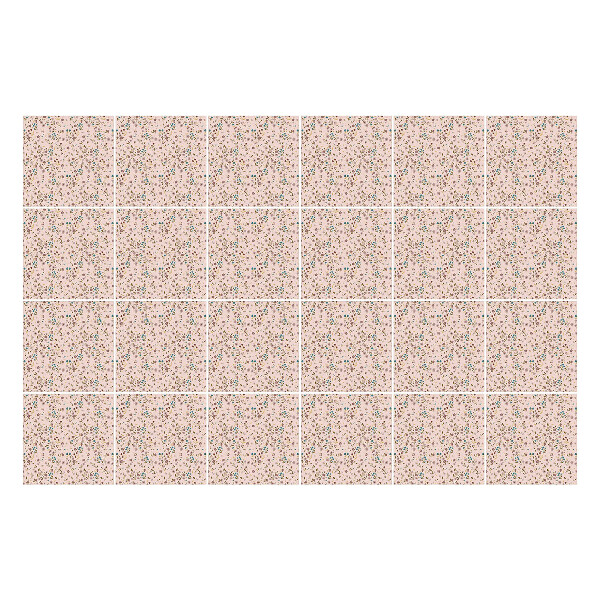 Autocolante gresie Motive florale delicate