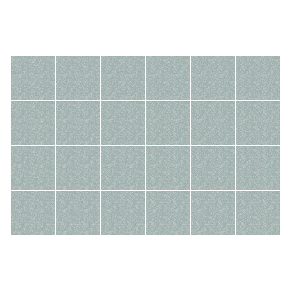 Autocolante gresie si faianta Frunze delicate pe fundal