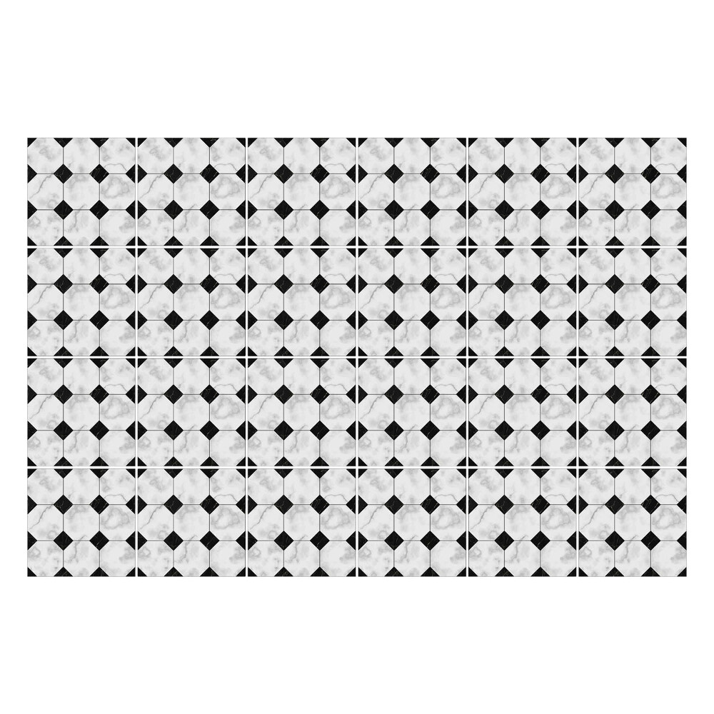 Autocolante gresie Hexagoane într-o grilă