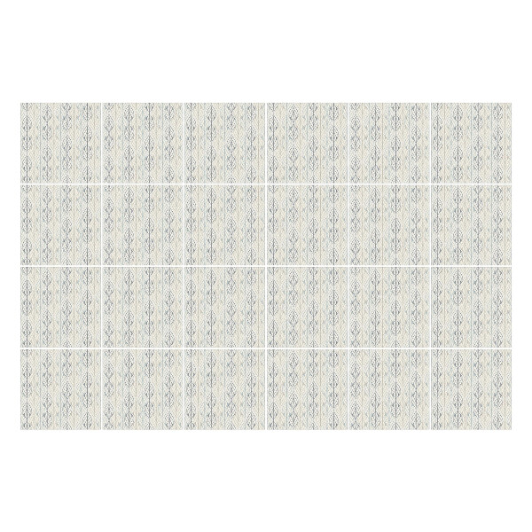 Autocolante gresie si faianta Frunze delicate pe rânduri