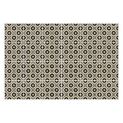 Autocolante pentru gresie Cercuri cu flori