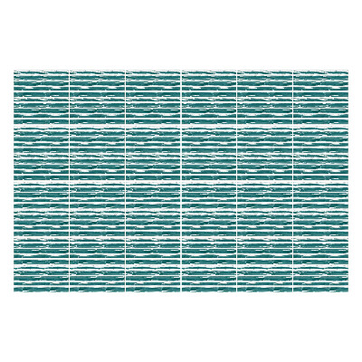 Autocolante pentru gresie Valuri împotriva liniilor