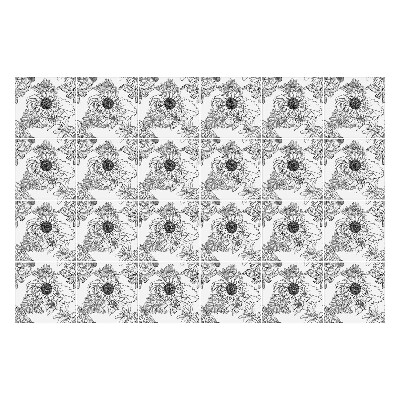 Autocolante gresie Motiv floral într-o plasă