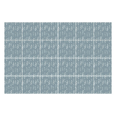 Autocolante pentru gresie Frunze delicate la rând