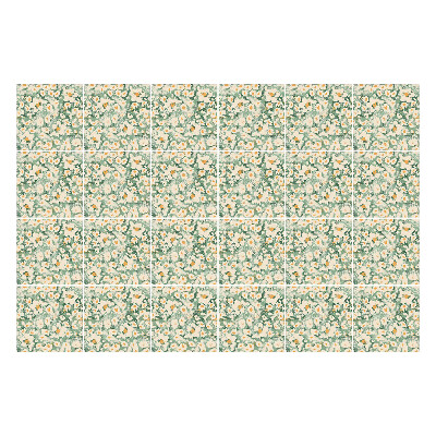 Autocolante gresie si faianta Motiv floral cu pete